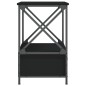 vidaXL Mesita de noche madera de ingeniería negra 50x41x65 cm vidaXL Mesita de noche madera de ingeniería negra 50x41x65 cm