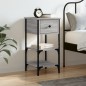 vidaXL Mesita de noche madera de ingeniería gris Sonoma 34x36x70 cm vidaXL Mesita de noche madera de ingeniería gris Sonoma 34x36x70 cm