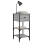 vidaXL Mesita de noche madera de ingeniería gris Sonoma 34x36x70 cm vidaXL Mesita de noche madera de ingeniería gris Sonoma 34x36x70 cm