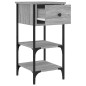 vidaXL Mesita de noche madera de ingeniería gris Sonoma 34x36x70 cm vidaXL Mesita de noche madera de ingeniería gris Sonoma 34x36x70 cm