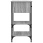 vidaXL Mesita de noche madera de ingeniería gris Sonoma 34x36x70 cm vidaXL Mesita de noche madera de ingeniería gris Sonoma 34x36x70 cm