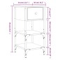 vidaXL Mesita de noche madera de ingeniería gris Sonoma 34x36x70 cm vidaXL Mesita de noche madera de ingeniería gris Sonoma 34x36x70 cm