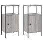 vidaXL Mesitas de noche 2 uds madera ingeniería gris Sonoma 41x31x80cm vidaXL Mesitas de noche 2 uds madera ingeniería gris Sonoma 41x31x80cm