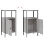 vidaXL Mesitas de noche 2 uds madera ingeniería gris Sonoma 41x31x80cm vidaXL Mesitas de noche 2 uds madera ingeniería gris Sonoma 41x31x80cm