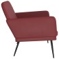 vidaXL Banco de cuero sintético rojo tinto 107x80x81 cm vidaXL Banco de cuero sintético rojo tinto 107x80x81 cm