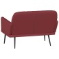 vidaXL Banco de cuero sintético rojo tinto 107x80x81 cm vidaXL Banco de cuero sintético rojo tinto 107x80x81 cm