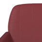 vidaXL Banco de cuero sintético rojo tinto 107x80x81 cm vidaXL Banco de cuero sintético rojo tinto 107x80x81 cm