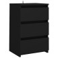 vidaXL Mesitas de noche 2 uds madera de ingeniería negro 40x35x62,5cm vidaXL Mesitas de noche 2 uds madera de ingeniería negro 40x35x62,5cm