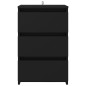 vidaXL Mesitas de noche 2 uds madera de ingeniería negro 40x35x62,5cm vidaXL Mesitas de noche 2 uds madera de ingeniería negro 40x35x62,5cm