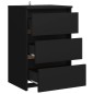 vidaXL Mesitas de noche 2 uds madera de ingeniería negro 40x35x62,5cm vidaXL Mesitas de noche 2 uds madera de ingeniería negro 40x35x62,5cm