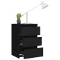 vidaXL Mesitas de noche 2 uds madera de ingeniería negro 40x35x62,5cm vidaXL Mesitas de noche 2 uds madera de ingeniería negro 40x35x62,5cm