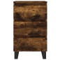 vidaXL Mesita de noche madera de ingeniería roble ahumado 40x35x69 cm vidaXL Mesita de noche madera de ingeniería roble ahumado 40x35x69 cm