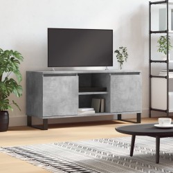 vidaXL Mueble de TV madera de ingeniería gris hormigón 104x35x50 cm