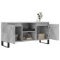 vidaXL Mueble de TV madera de ingeniería gris hormigón 104x35x50 cm vidaXL Mueble de TV madera de ingeniería gris hormigón 104x35x50 cm