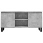 vidaXL Mueble de TV madera de ingeniería gris hormigón 104x35x50 cm vidaXL Mueble de TV madera de ingeniería gris hormigón 104x35x50 cm