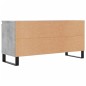 vidaXL Mueble de TV madera de ingeniería gris hormigón 104x35x50 cm vidaXL Mueble de TV madera de ingeniería gris hormigón 104x35x50 cm