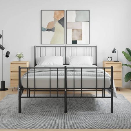 vidaXL Mesita noche 2 uds madera ingeniería roble Sonoma 40x35x69 cm