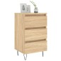 vidaXL Mesita noche 2 uds madera ingeniería roble Sonoma 40x35x69 cm