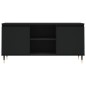 vidaXL Mueble de TV madera de ingeniería negro 104x35x50 cm vidaXL Mueble de TV madera de ingeniería negro 104x35x50 cm