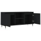vidaXL Mueble de TV madera de ingeniería negro 104x35x50 cm vidaXL Mueble de TV madera de ingeniería negro 104x35x50 cm