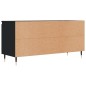 vidaXL Mueble de TV madera de ingeniería negro 104x35x50 cm vidaXL Mueble de TV madera de ingeniería negro 104x35x50 cm