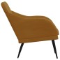 vidaXL Sillón de terciopelo marrón 63x76x80 cm vidaXL Sillón de terciopelo marrón 63x76x80 cm
