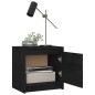 vidaXL Mesitas de noche 2 uds madera maciza pino negro 40x30,5x40 cm vidaXL Mesitas de noche 2 uds madera maciza pino negro 40x30,5x40 cm