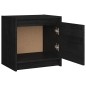vidaXL Mesitas de noche 2 uds madera maciza pino negro 40x30,5x40 cm vidaXL Mesitas de noche 2 uds madera maciza pino negro 40x30,5x40 cm