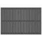 vidaXL Cabecero de cama de pared madera maciza pino gris 166x3x110 cm