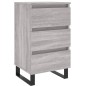 vidaXL Mesita de noche madera de ingeniería gris Sonoma 40x35x69 cm vidaXL Mesita de noche madera de ingeniería gris Sonoma 40x35x69 cm