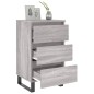 vidaXL Mesita de noche madera de ingeniería gris Sonoma 40x35x69 cm vidaXL Mesita de noche madera de ingeniería gris Sonoma 40x35x69 cm