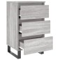 vidaXL Mesita de noche madera de ingeniería gris Sonoma 40x35x69 cm vidaXL Mesita de noche madera de ingeniería gris Sonoma 40x35x69 cm