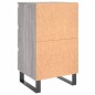 vidaXL Mesita de noche madera de ingeniería gris Sonoma 40x35x69 cm vidaXL Mesita de noche madera de ingeniería gris Sonoma 40x35x69 cm