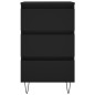 vidaXL Mesitas de noche 2 uds madera de ingeniería negro 40x35x69 cm vidaXL Mesitas de noche 2 uds madera de ingeniería negro 40x35x69 cm
