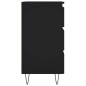 vidaXL Mesitas de noche 2 uds madera de ingeniería negro 40x35x69 cm vidaXL Mesitas de noche 2 uds madera de ingeniería negro 40x35x69 cm