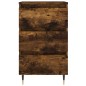 vidaXL Mesitas noche 2 uds madera ingeniería roble ahumado 40x35x69 cm vidaXL Mesitas noche 2 uds madera ingeniería roble ahumado 40x35x69 cm