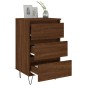vidaXL Mesita de noche madera de ingeniería marrón roble 40x35x69 cm vidaXL Mesita de noche madera de ingeniería marrón roble 40x35x69 cm
