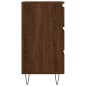 vidaXL Mesita de noche madera de ingeniería marrón roble 40x35x69 cm vidaXL Mesita de noche madera de ingeniería marrón roble 40x35x69 cm
