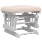 vidaXL Sillón de lactancia con taburete tela gris claro vidaXL Sillón de lactancia con taburete tela gris claro