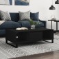 vidaXL Mesa de centro madera de ingeniería negro 104x60x35 cm vidaXL Mesa de centro madera de ingeniería negro 104x60x35 cm