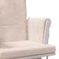vidaXL Sillón de lactancia con taburete tela gris claro vidaXL Sillón de lactancia con taburete tela gris claro
