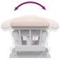vidaXL Sillón de lactancia con taburete tela gris claro vidaXL Sillón de lactancia con taburete tela gris claro