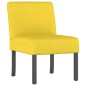 vidaXL Silla tapizada de tela amarillo claro vidaXL Silla tapizada de tela amarillo claro