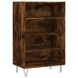 vidaXL Aparador alto madera de ingeniería roble ahumado 57x35x90 cm
