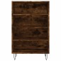 vidaXL Aparador alto madera de ingeniería roble ahumado 57x35x90 cm