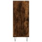 vidaXL Aparador alto madera de ingeniería roble ahumado 57x35x90 cm