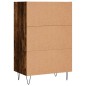 vidaXL Aparador alto madera de ingeniería roble ahumado 57x35x90 cm