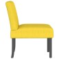 vidaXL Silla tapizada de tela amarillo claro vidaXL Silla tapizada de tela amarillo claro