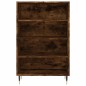 vidaXL Aparador alto madera de ingeniería roble ahumado 57x35x90 cm vidaXL Aparador alto madera de ingeniería roble ahumado 57x35x90 cm