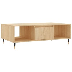vidaXL Mesa de centro madera de ingeniería roble Sonoma 104x60x35 cm